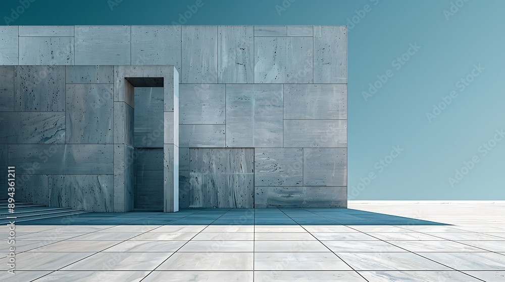 Poster pty square by modern architectures : generative ai