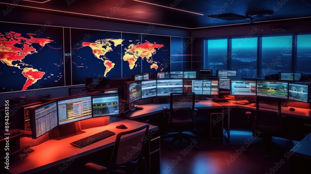 Poster global monitoring and control center