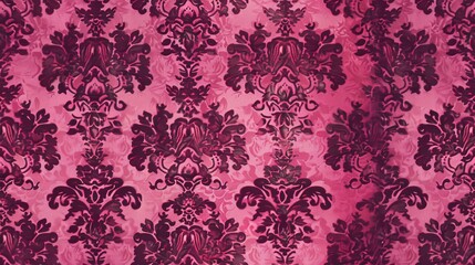 Fototapeta premium Dark Pink pattern wallpaper.