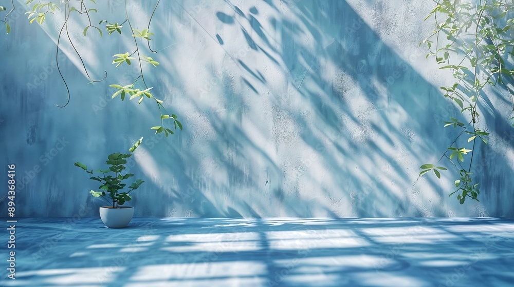 Poster abstract backdrop background blank blue bright cement color composition concrete wall design display