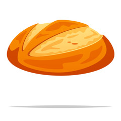 Sourdough bread vector isolated illustration