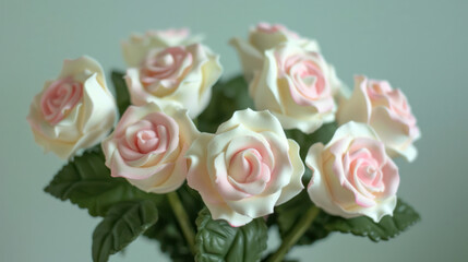 Fototapeta premium Marshmallow Rose Bouquet