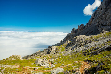 Urriellu peak (Naranjo de Bulnes) in Picos de Europa National Park, Spain	