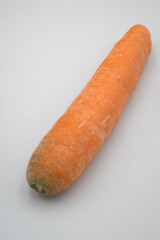 Carrot root, a common vegetable in the kitchen.
