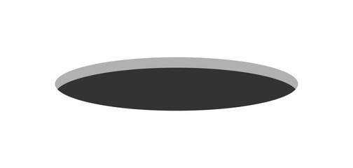 Hole Icon. Flat style. Vector icon.
