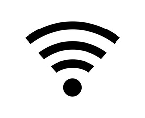 Wifi and Wireless icon. Internet connection. Wi-fi Wireless Network icon. Vector illustration