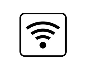 Wifi and Wireless icon. Internet connection. Wi-fi Wireless Network icon. Vector illustration