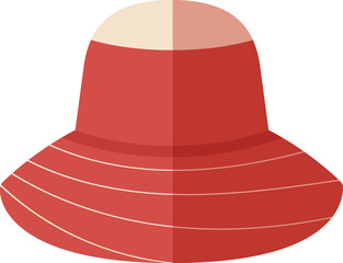 Isolated color summer hat