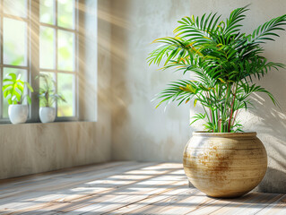 Obraz premium indoor plants in a modern interior