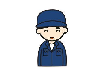 笑顔で話す整備士