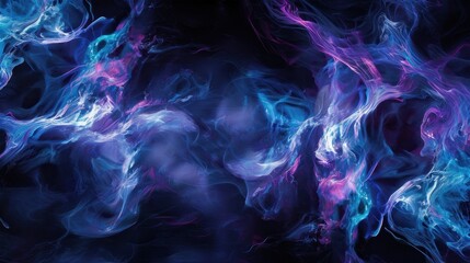 Obraz premium Vibrant, colorful cosmic nebula against a dark background.