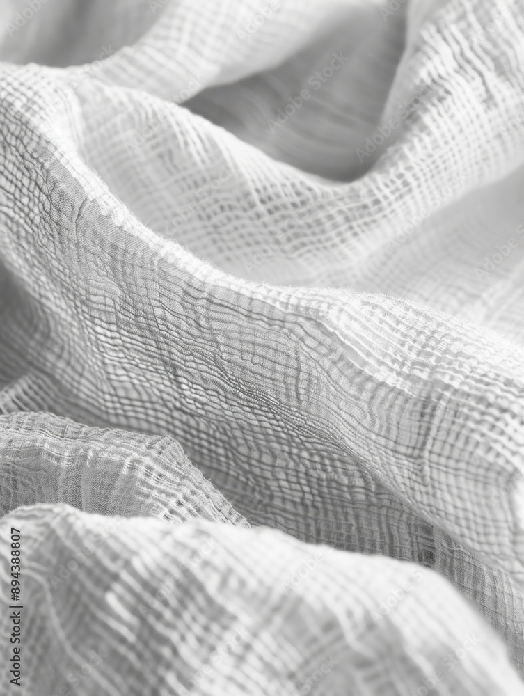 Poster close up of a fabric with a textured pattern, suitable for microstock use.