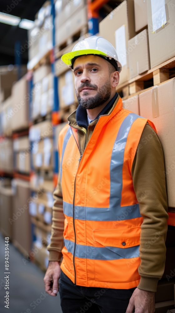 Poster vehicle dispatch manager, overseeing efficient vehicle departures and package logistics, ample copy 