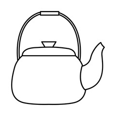 Kettle icon vector. Teapot illustration sign. Pot symbol. Teakettle logo.