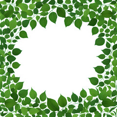Obraz premium Green leaves frame