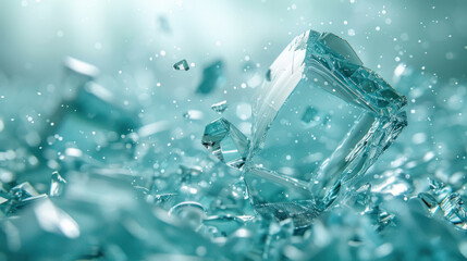 Obraz premium Broken Turquoise Prism