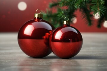 genrative ai Product packaging mockup photo of Christmas balls, studio advertising photoshoot
