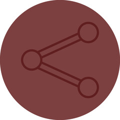 Share Vector Line Maroon Circle Maroon