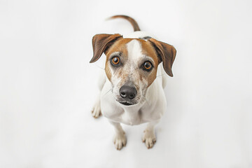 Fototapeta premium photo of a dog isolated on white background
