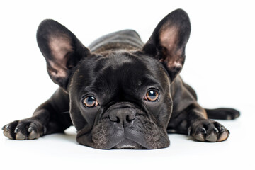 Fototapeta premium photo of a dog isolated on white background