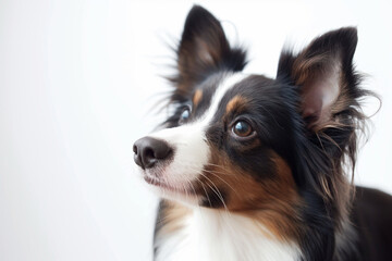Fototapeta premium photo of a dog isolated on white background