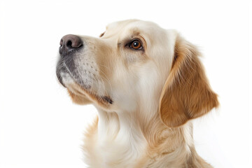 photo of a dog isolated on white background