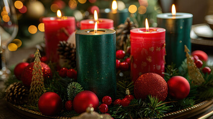 Festive Christmas Table Centerpiece