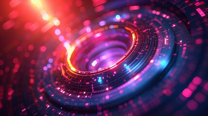 Obraz premium Abstract Lens With Colorful Lights