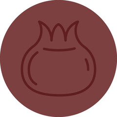  Dim Sim Vector Line Maroon Circle Maroon