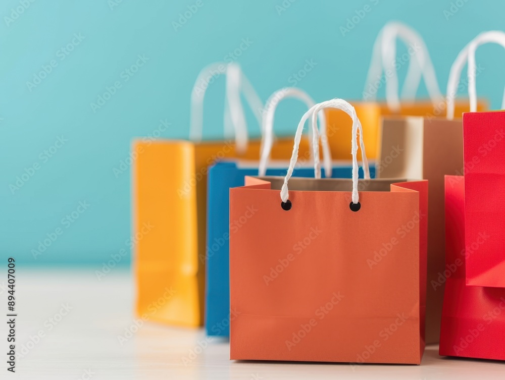 Poster retail event promotion showcasing a vibrant online shopping experience, highlighting sales boosts wi