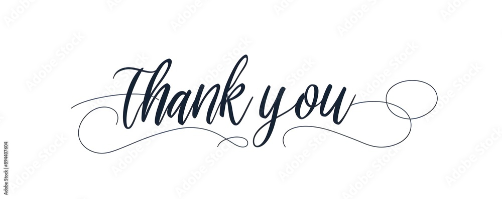 Poster thank you. this is a simple line art vector illustration with a white background in the minimalist s