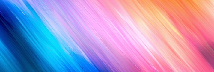 Obraz premium Energizing abstract gradient with pastel hues of pink, purple, and blue, adorned with shimmering light streaks.