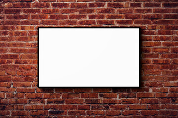 Billboard Mockup on Wall Brick