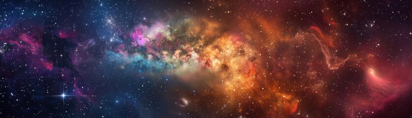 Fototapeta premium 3dbackground, cosmic, stars, galaxy, nebula, vast universe