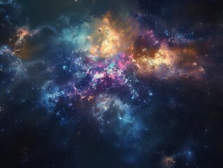 Fototapeta premium 3dbackground, cosmic, stars, galaxy, nebula, infinite universe