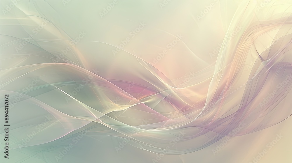Aufkleber a calming abstract background with soft, muted tones and gentle, flowing patterns
