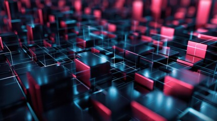 Obraz premium 3dbackground, geometric, tech mesh, modern, hightech, sleek