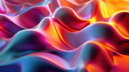 Obraz premium 3dbackground, gradient, fluid shapes, vibrant, abstract, dynamic flow