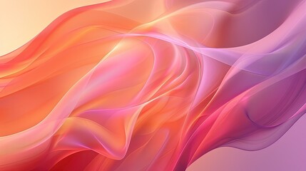 Fototapeta premium An abstract background with smooth, flowing lines and a gradient color scheme