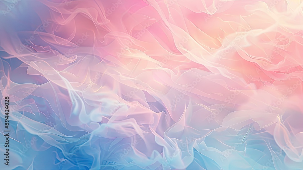 Aufkleber an abstract background with soft, blurred patterns and a calming, pastel palette