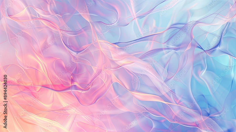 Aufkleber an abstract background with soft, blurred patterns and a calming, pastel palette