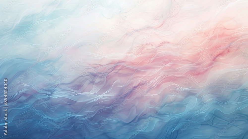 Aufkleber an abstract background with soft, blurred patterns and a calming, pastel palette