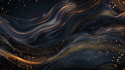 An elegant abstract background with gold accents and dark, rich colors
