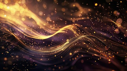 An elegant abstract background with gold accents and dark, rich colors