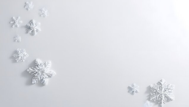 Choose a festive winter background from silver, snowy white, or classic Christmas with snowflakes and frosty borders