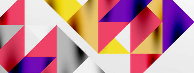 Tech minimal overlapping triangle shapes elements geometric graphic pattern