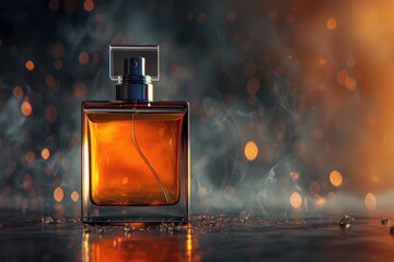 Mens perfume background. a fragrance for men