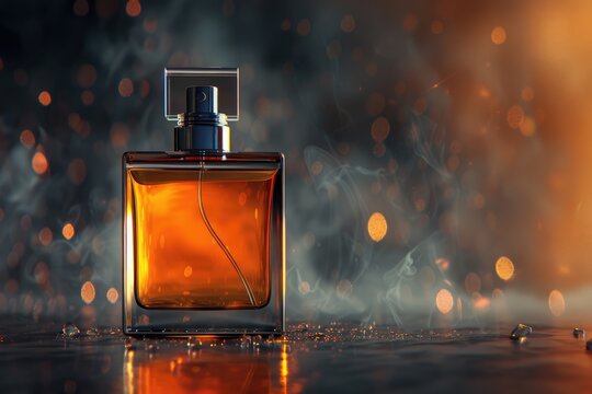 Mens perfume background. a fragrance for men