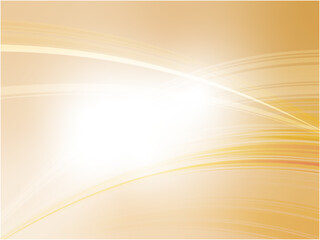 シャープな波模様が流れるアブストラクト背景素材_オレンジ色