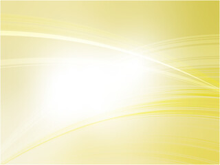 シャープな波模様が流れるアブストラクト背景素材_黄色